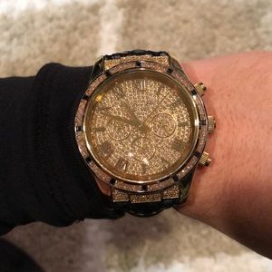 Michael Kors Black and Gold watch